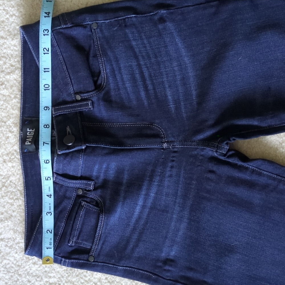 PAIGE Women's Deep Indigo Skinny Jeans - Picture 6 of 9
